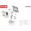 Ryobi CJS180LM Spare Parts List Type: 5133001043